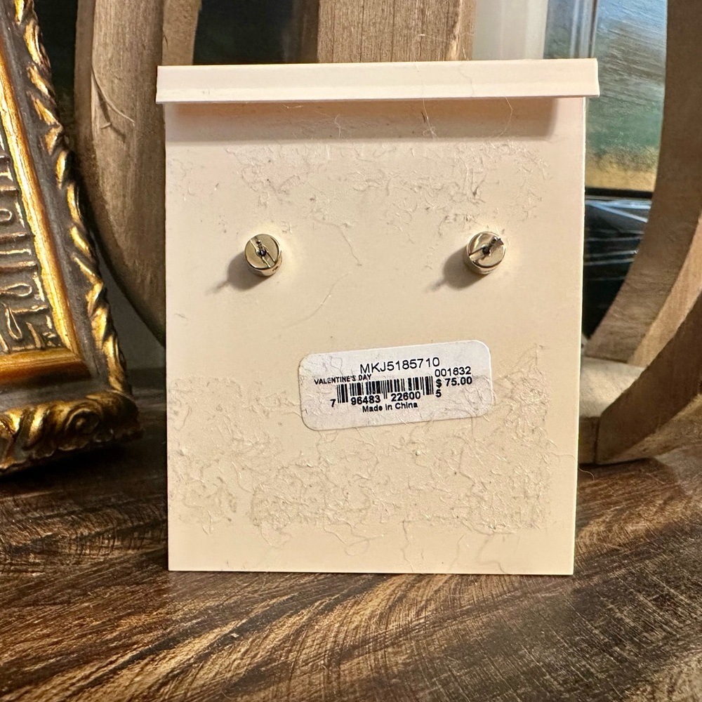 Michael Kors Green Stud Earrings - Picture 3 of 5